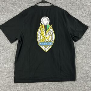 Malbon Shirt Mens Large Ride In Ride Out Golf Cycling Club Graphic Black Tee